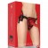 Красный страпон Deluxe Silicone Strap On 8 Inch с волнистой насадкой - 20,5 см. от Shots Media BV