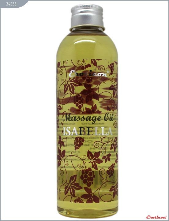 Массажное масло Isabella с ароматом винограда сорта  Изабелла  - 200 мл. от Eroticon