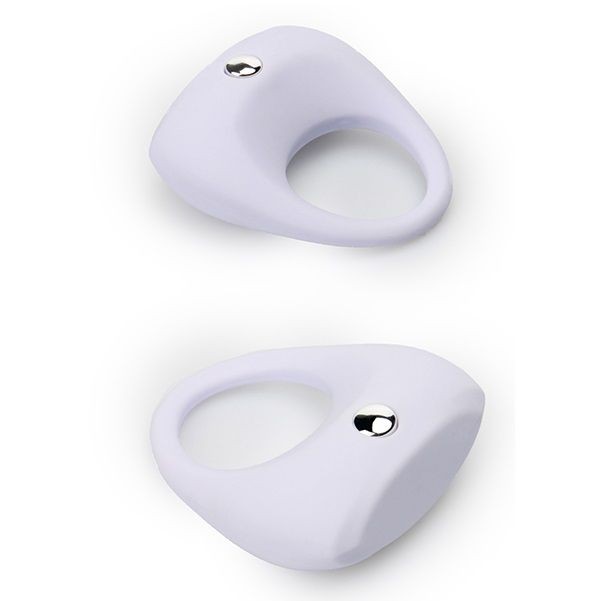 Белое эрекционное кольцо LIT-UP SILICONE STIMU RING 7 от Dream Toys