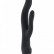 Чёрный вибратор Keira с клиторальным отростком - 21,3 см. от Shots Media BV