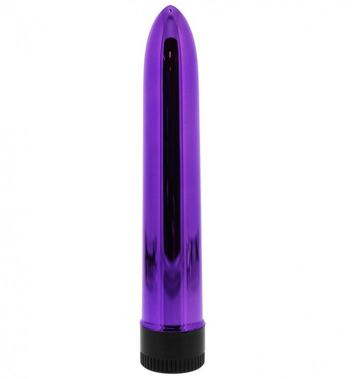 Фиолетовый классический вибратор KRYPTON STIX 7 MASSAGER - 17,8 см. от NMC