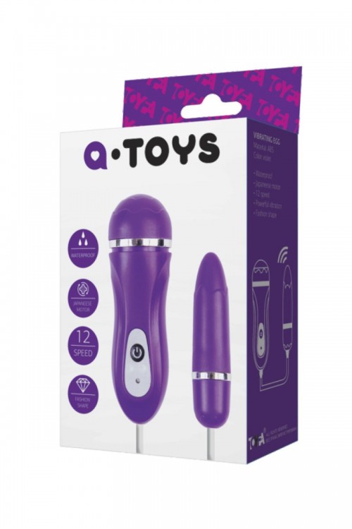 Фиолетовое виброяйцо с выносным пультом управления от A-toys